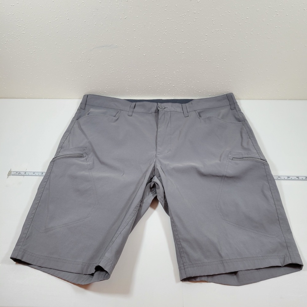 Eddie Bauer‎ Cargo Shorts Mens 42 Gray Excellent Nylon Spandex Outdoor EM12SH326